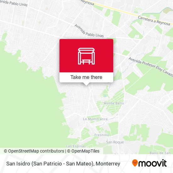 San Isidro (San Patricio - San Mateo) map