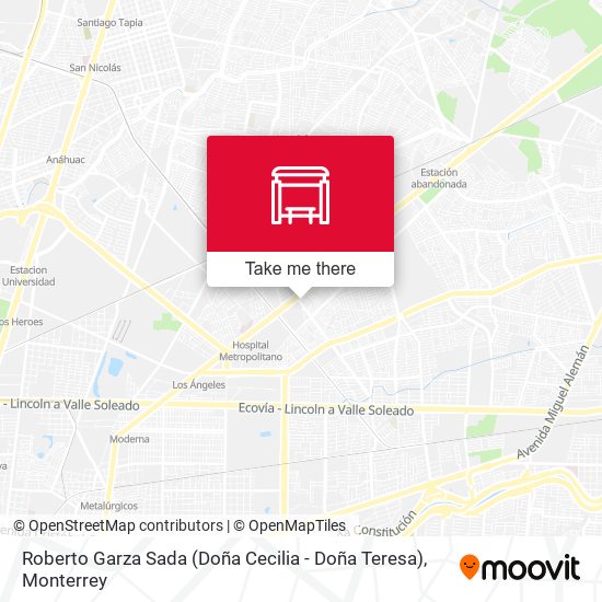 Roberto Garza Sada (Doña Cecilia - Doña Teresa) map