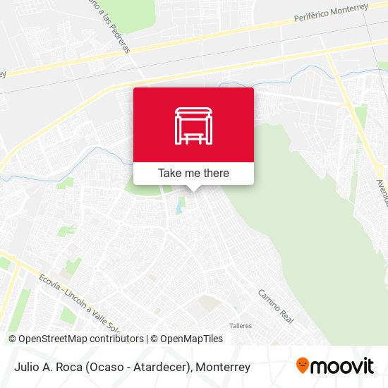 Julio A. Roca (Ocaso - Atardecer) map