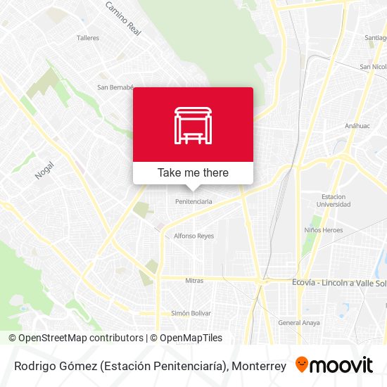 Rodrigo Gómez (Estación Penitenciaría) map