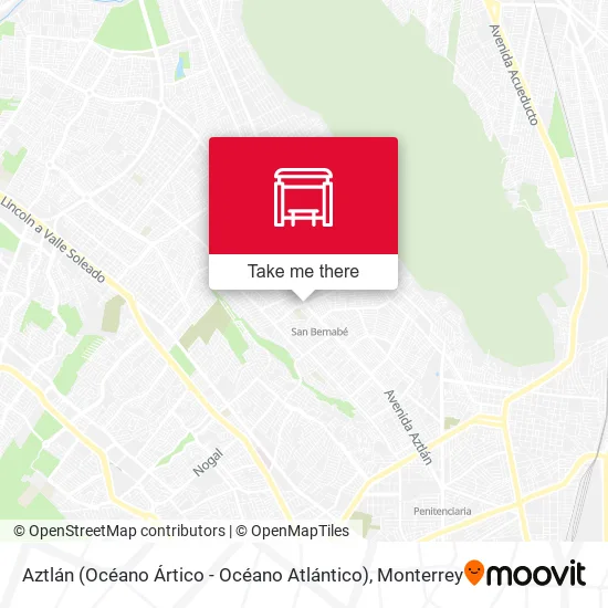 Mapa de Aztlán (Océano Ártico - Océano Atlántico)