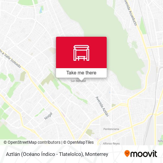 Mapa de Aztlán (Océano Índico - Tlatelolco)