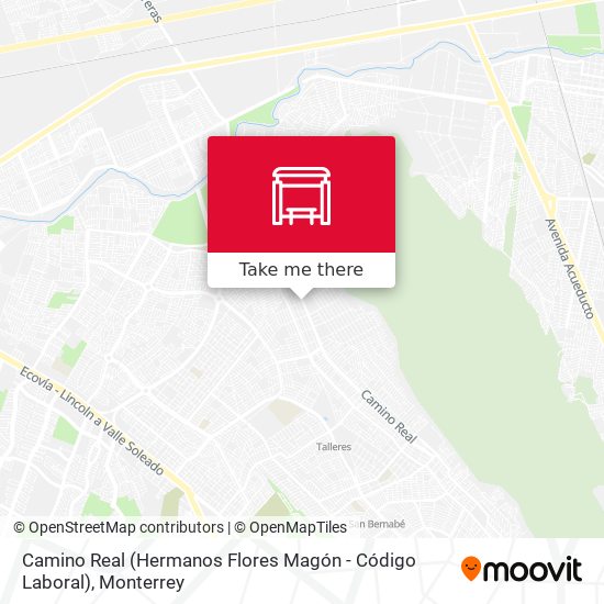 Camino Real (Hermanos Flores Magón - Código Laboral) map