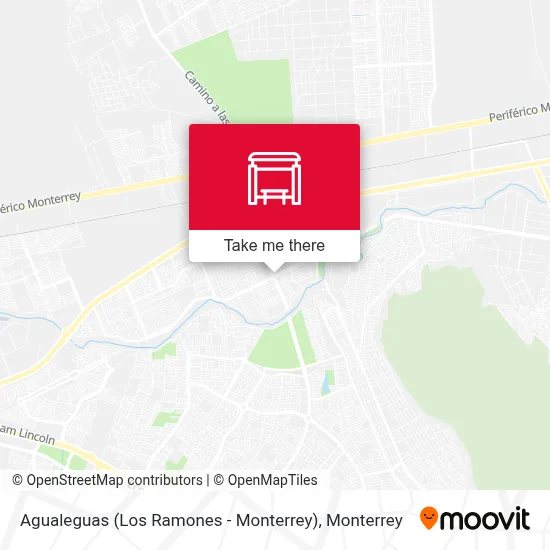 Agualeguas (Los Ramones - Monterrey) map