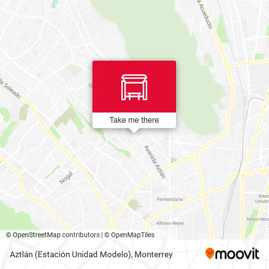 Mapa de Aztlán (Estación Unidad Modelo)
