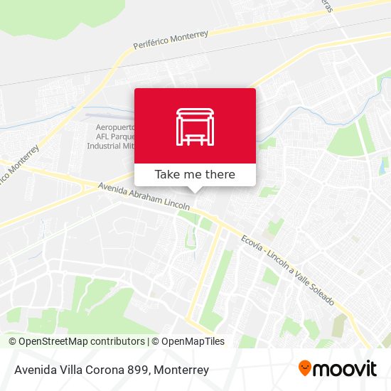 Avenida Villa Corona 899 map