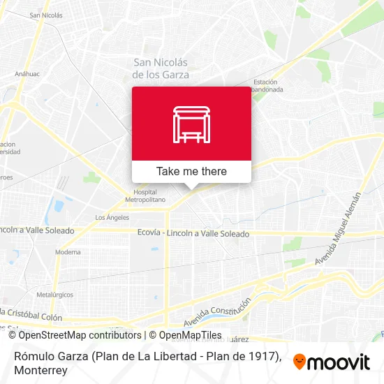 Rómulo Garza (Plan de La Libertad - Plan de 1917) map