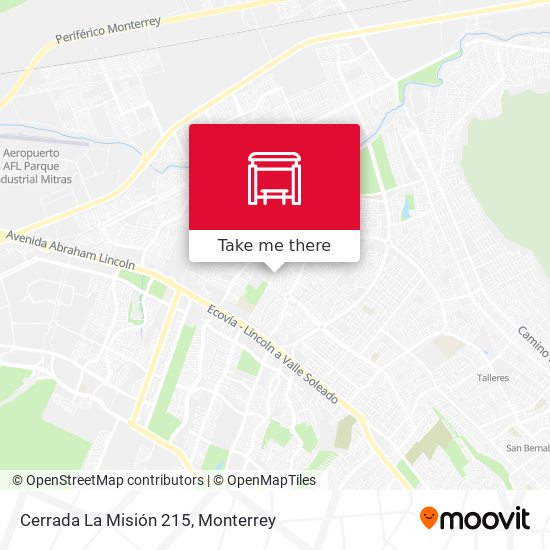 Mapa de Cerrada La Misión 215