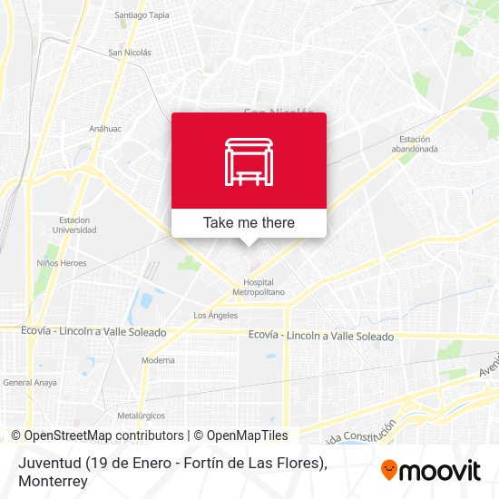 Juventud (19 de Enero - Fortín de Las Flores) map