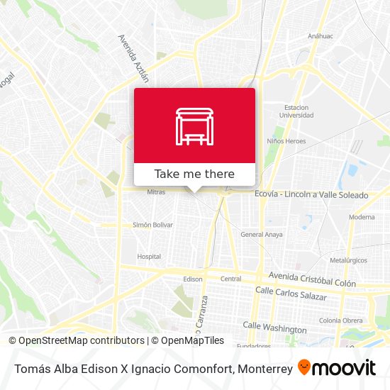 Tomás Alba Edison X Ignacio Comonfort map