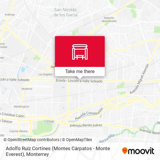 Mapa de Adolfo Ruíz Cortines (Montes Cárpatos - Monte Everest)