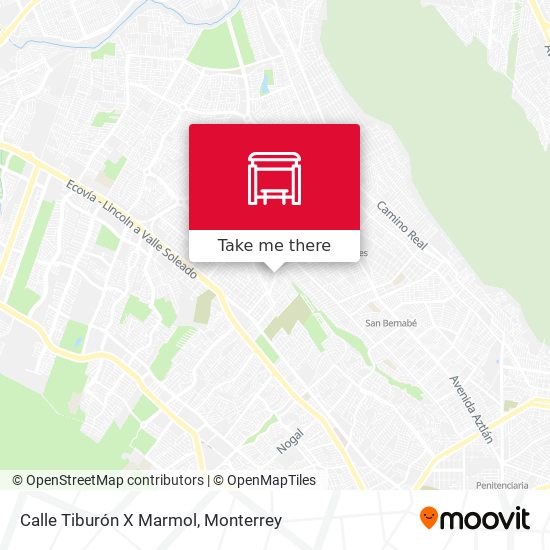 Calle Tiburón X Marmol map