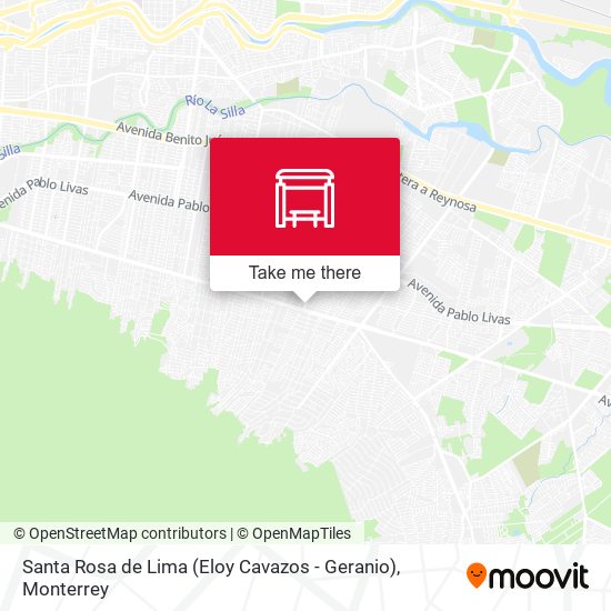 Santa Rosa de Lima (Eloy Cavazos - Geranio) map