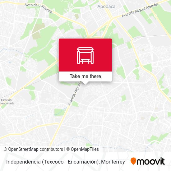Mapa de Independencia (Texcoco - Encarnación)