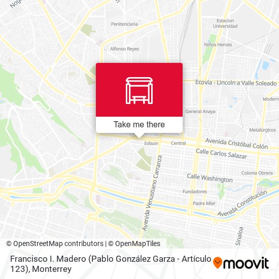 Francisco I. Madero (Pablo González Garza - Artículo 123) map