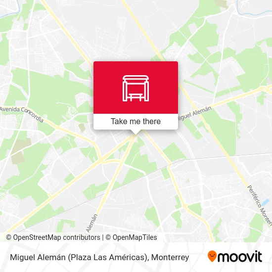 Mapa de Miguel Alemán (Plaza Las Américas)