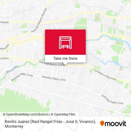 Benito Juárez (Raúl Rangel Frías - José S. Vivanco) map