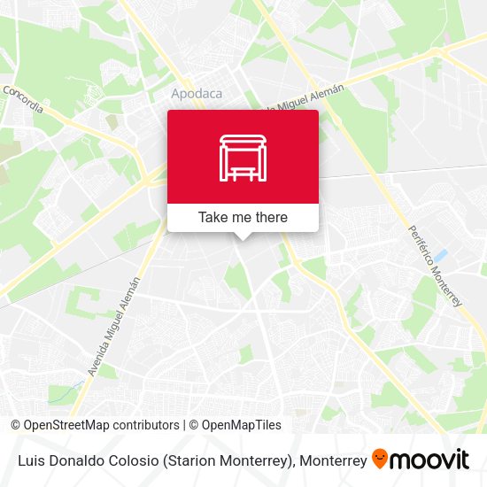 Luis Donaldo Colosio (Starion Monterrey) map