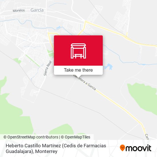 Mapa de Heberto Castillo Martínez (Cedis de Farmacias Guadalajara)