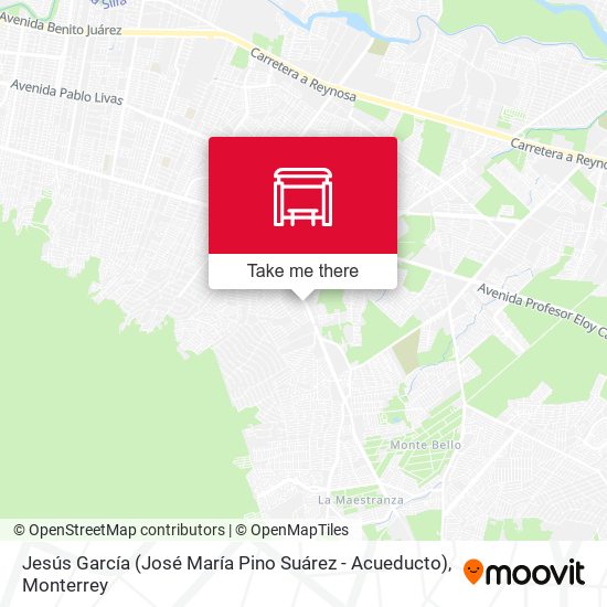 Jesús García (José María Pino Suárez - Acueducto) map