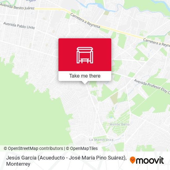 Jesús García (Acueducto - José María Pino Suárez) map