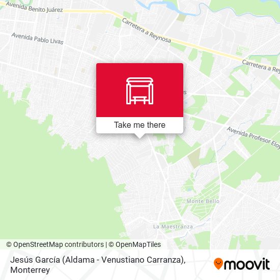 Jesús García (Aldama - Venustiano Carranza) map