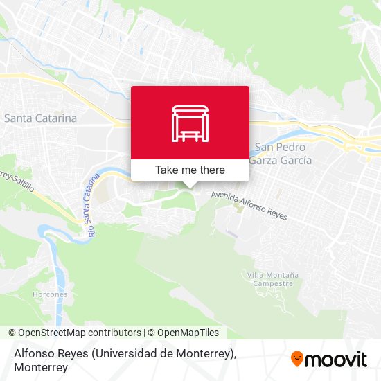 Alfonso Reyes (Universidad de Monterrey) map
