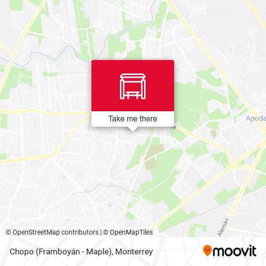 Chopo (Framboyán - Maple) map