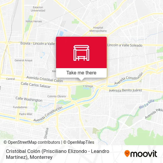 Mapa de Cristóbal Colón (Prisciliano Elizondo - Leandro Martínez)