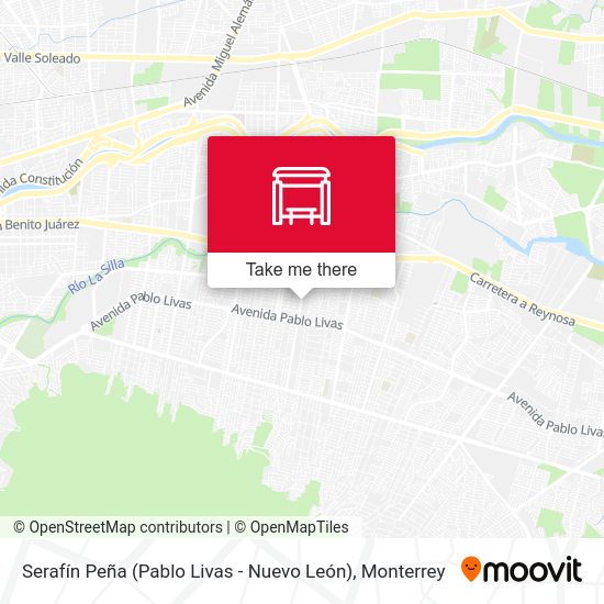 Mapa de Serafín Peña (Pablo Livas - Nuevo León)