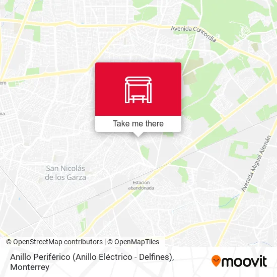Anillo Periférico (Anillo Eléctrico - Delfines) map