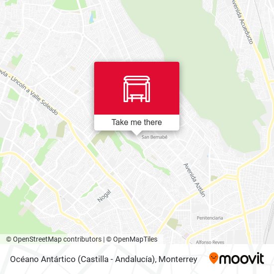 Océano Antártico (Castilla - Andalucía) map