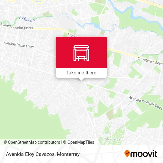 Mapa de Avenida Eloy Cavazos