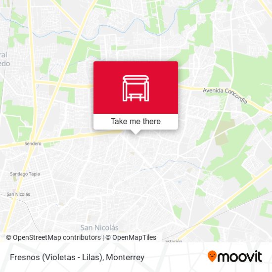 Fresnos (Violetas - Lilas) map