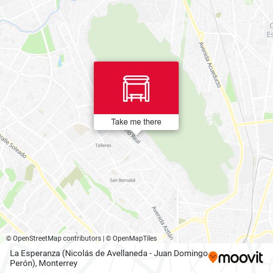 La Esperanza (Nicolás de Avellaneda - Juan Domingo Perón) map