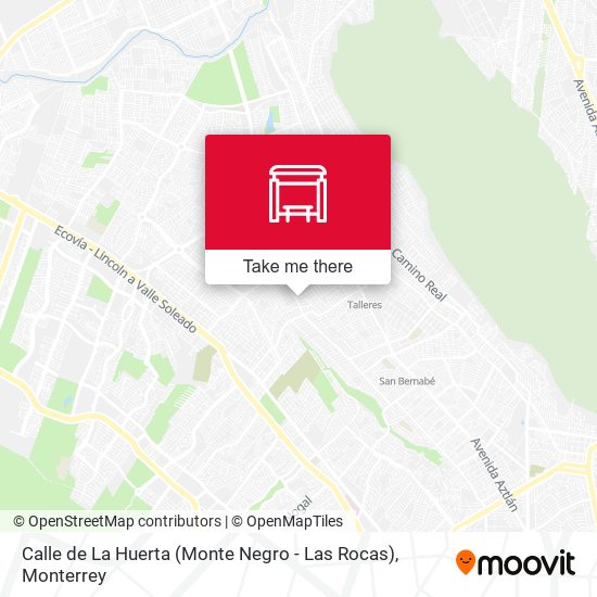 Calle de La Huerta (Monte Negro - Las Rocas) map