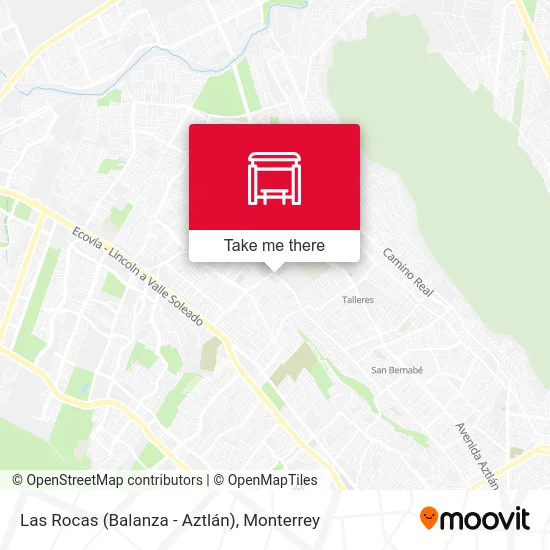 Las Rocas (Balanza - Aztlán) map