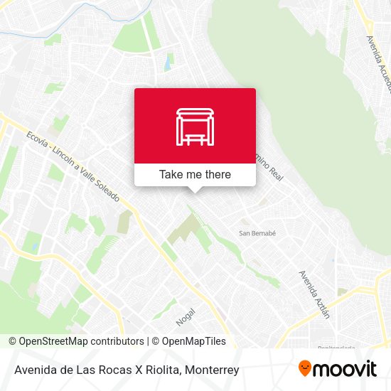 Avenida de Las Rocas X Riolita map