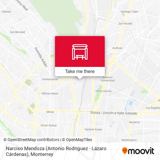 Narciso Mendoza (Antonio Rodríguez - Lázaro Cárdenas) map