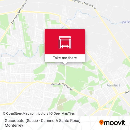 Gasoducto (Sauce - Camino A Santa Rosa) map