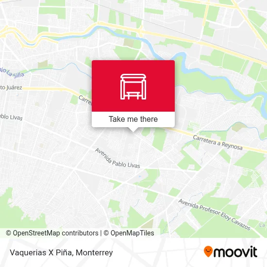 Vaquerias X Piña map