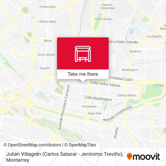 Julián Villagrán (Carlos Salazar - Jerónimo Treviño) map