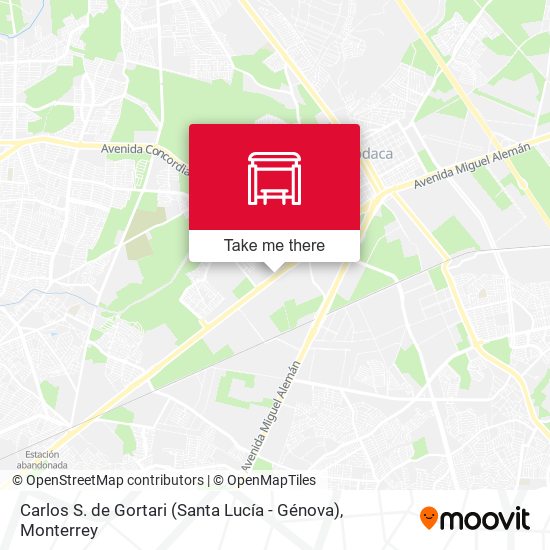 Mapa de Carlos S. de Gortari (Santa Lucía - Génova)