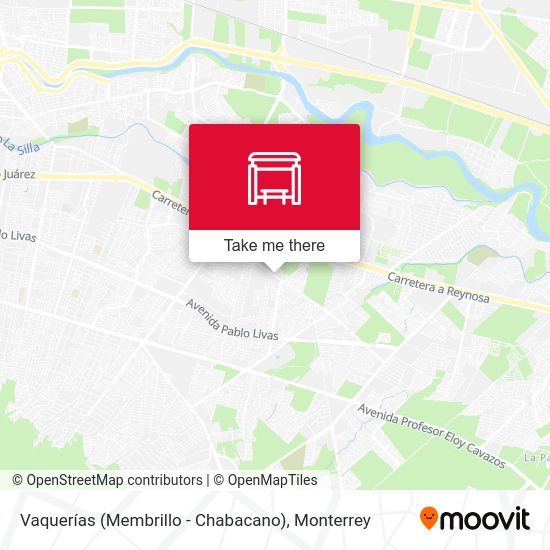 Mapa de Vaquerías (Membrillo - Chabacano)