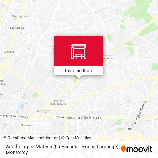 Mapa de Adolfo López Mateos (La Escuela - Emilia Lagrange)