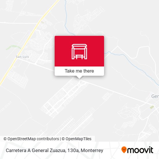 Carretera A General Zuazua, 130a map
