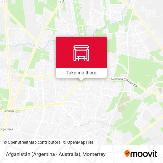 Mapa de Afganistán (Argentina - Australia)