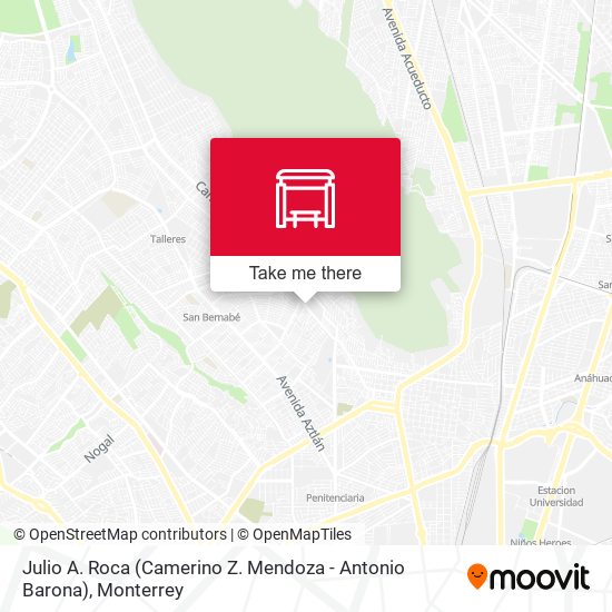 Julio A. Roca (Camerino Z. Mendoza - Antonio Barona) map