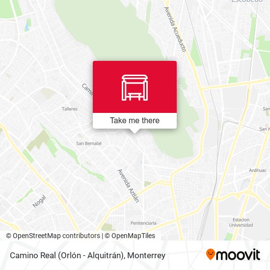 Mapa de Camino Real (Orlón - Alquitrán)