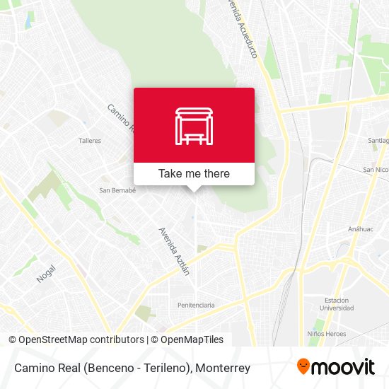 Mapa de Camino Real (Benceno - Terileno)